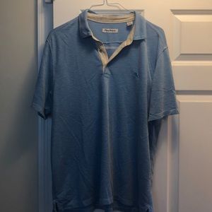 Tommy Bahama Men’s Short Sleeve Light Blue Shirt-Size XL